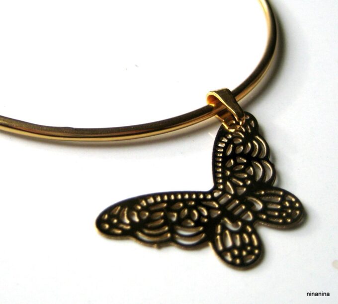 N3669a_bracelet_jonc_papillon_acier_inoxydable_dore