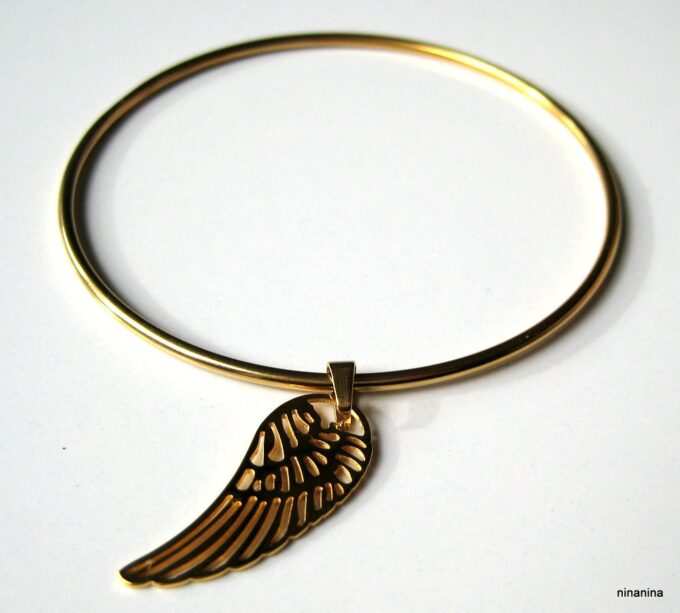 N3670f_bracelet_jonc_aile_dange_acier_inoxydable_dore