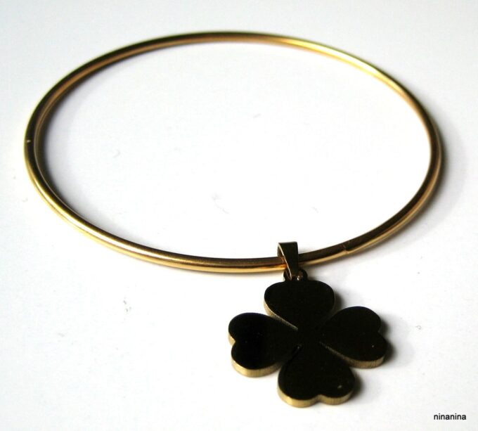 N3672b_bracelet_jonc_trefle_4_feuilles_acier_inoxydable_dore