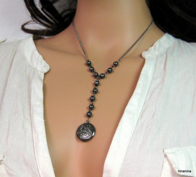 N3674m_collier_porte-photo_metal_noir