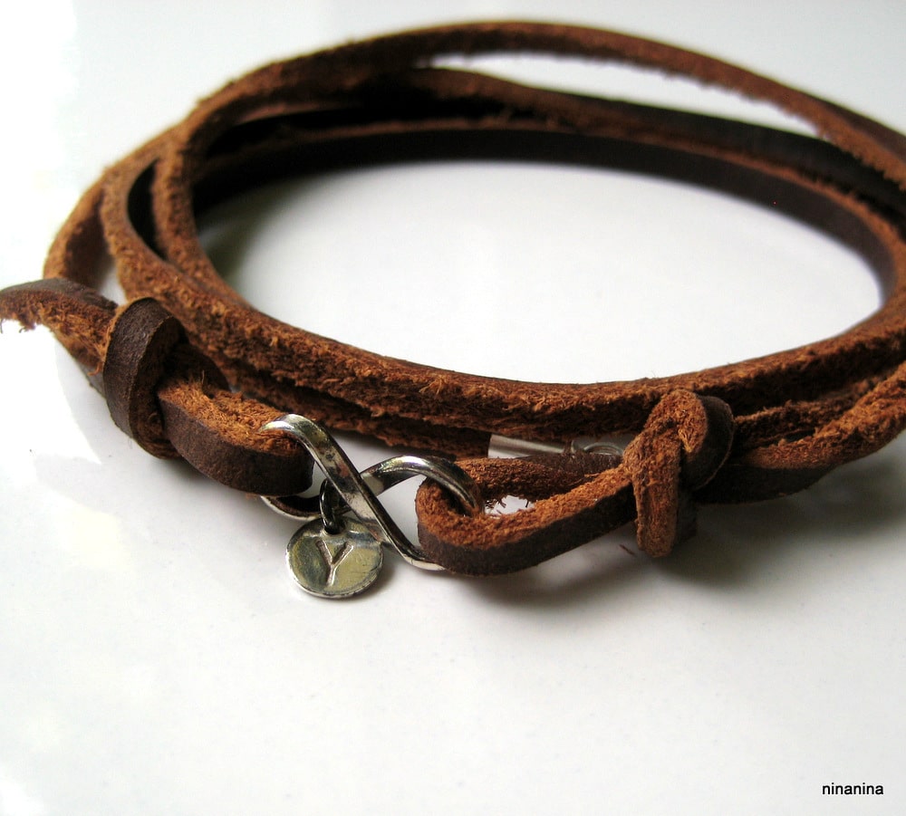 Bracelet Infini Personnalisé Argent 925 Et Cuir 3 tours – Image 10