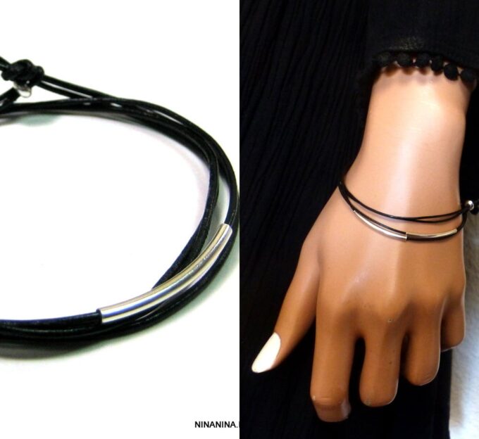 N3730b_Bracelet_cordon_cuir_wrap_lune_argent_925_massif_-_Bijoux_NINANINA-2