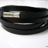 N3731e_bracelet_cuir_5_tours_et_acier_inoxydable