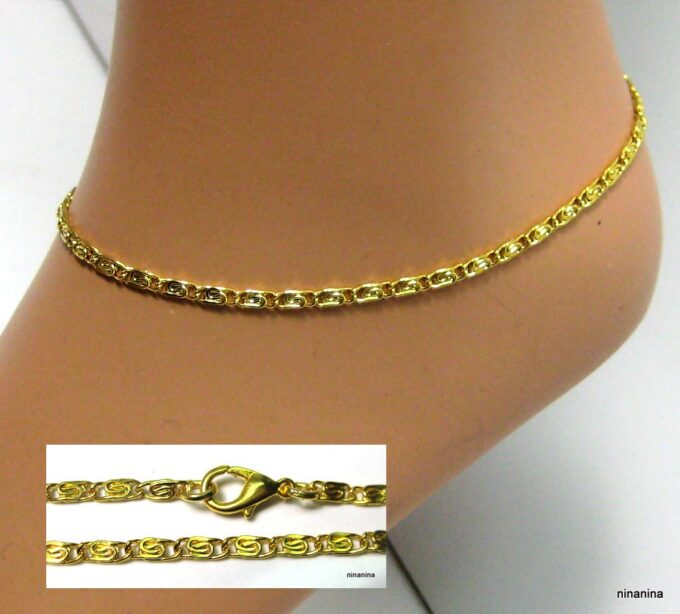 N3777_chaine_de_cheville_metal_dore