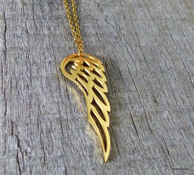 N3783terj_chaine_de_cheville_aile_ange_acier_inoxydable_dore-2