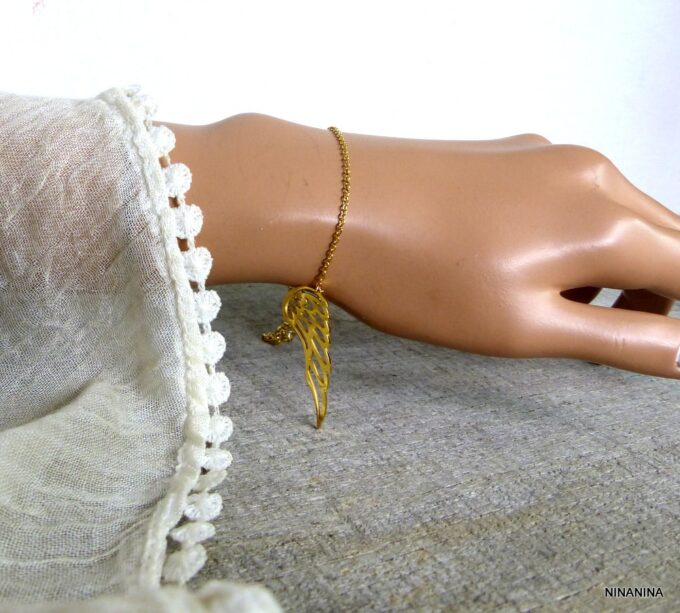 N3786terh_Bracelet_aile_dange_acier_inoxydable_dore