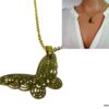 N3791_collier_papillon_acier_inoxydable_dore