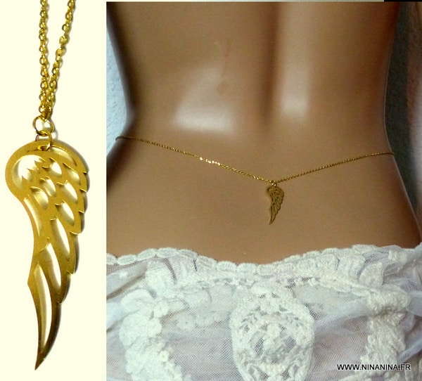 N3792c_Chaine_de_taille_aile_dange_acier_inoxydable_dore_NINANINA-1