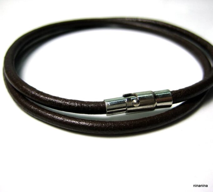 N3808b_bracelet_cordon_cuir_2_tours_fermoir_aimante