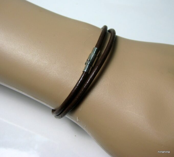 N3808d_bracelet_cordon_cuir_2_tours_fermoir_aimante