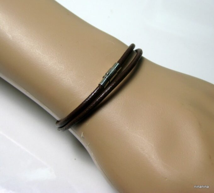 N3808f_bracelet_cordon_cuir_2_tours_fermoir_aimante