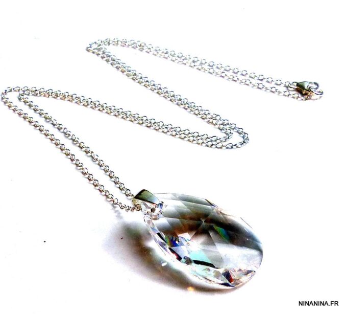 N3810bisc_Collier_sautoir_argent_massif_goutte_cristal_swarovski