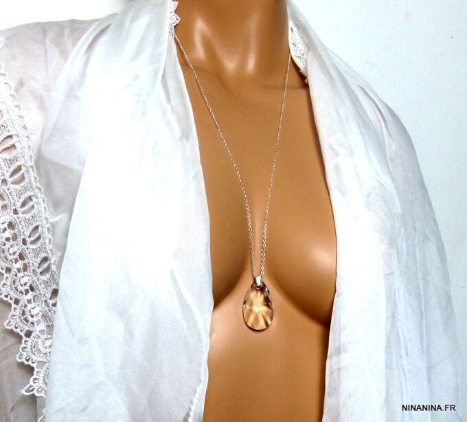 N3810bisf_Collier_sautoir_argent_massif_goutte_cristal_swarovski