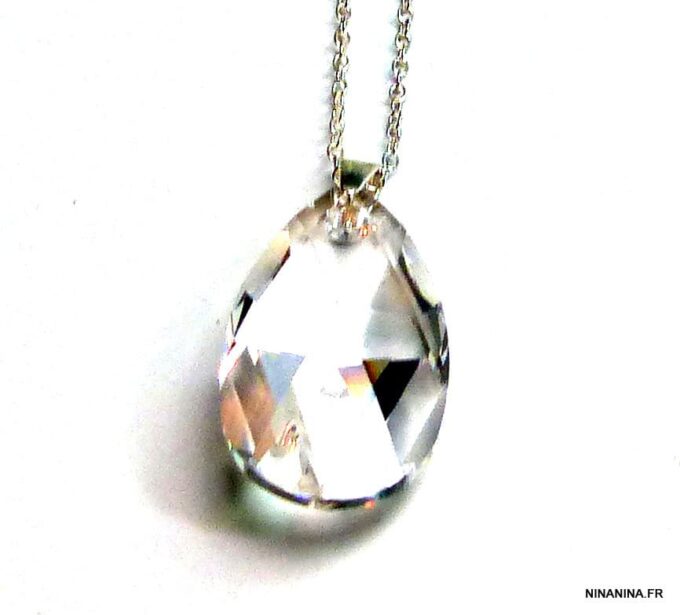 N3810bisk_Collier_sautoir_argent_massif_goutte_cristal_swarovski