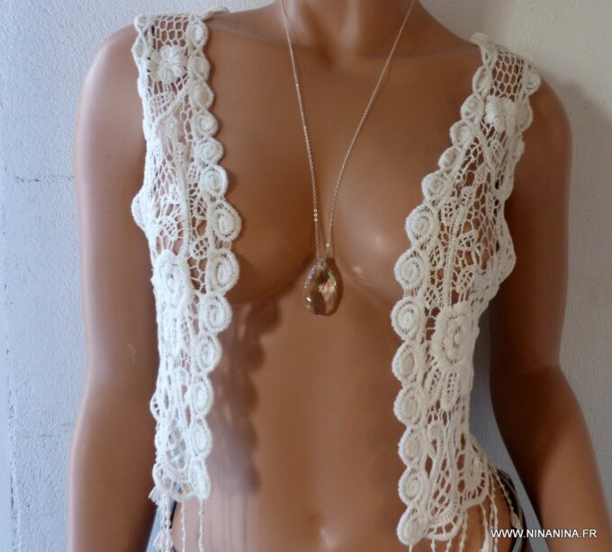 N3810f_Collier_long_chaine_argent_925_massif_pendentif_goutte_swarovski_-_Bijoux_Colliers_en_ligne_Ninanina