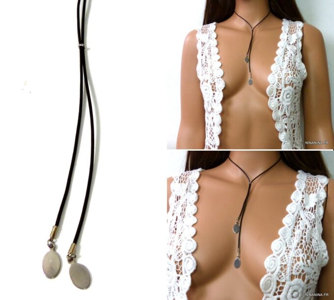 N3816ter_collier_cordon_cuir_acier_inoxydable