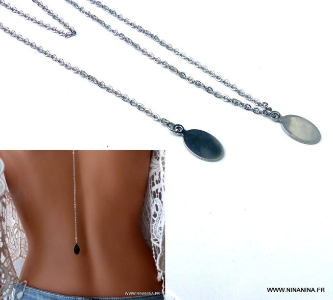 N3820e_Collier_de_dos_goutte_acier_inoxydable_-_Bijoux_Colliers_en_ligne_Ninanina