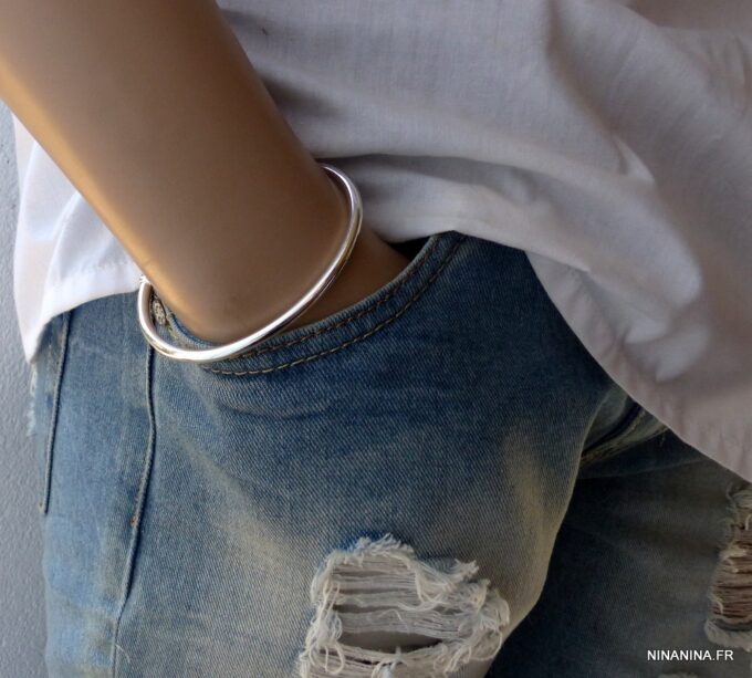 N3834i_Bracelet_homme_demi_jonc_plaque_argent_925_-_Bijoux_Bracelets_en_ligne_Ninanina