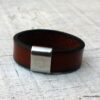 N3839b_Bague_cuir_femme_et_homme_acier_ou_metal_argente_-_Bijoux_Bagues_en_ligne_Ninanina