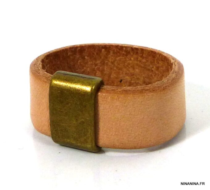 N3839terb_bague_homme_cuir_et_metal_bronze