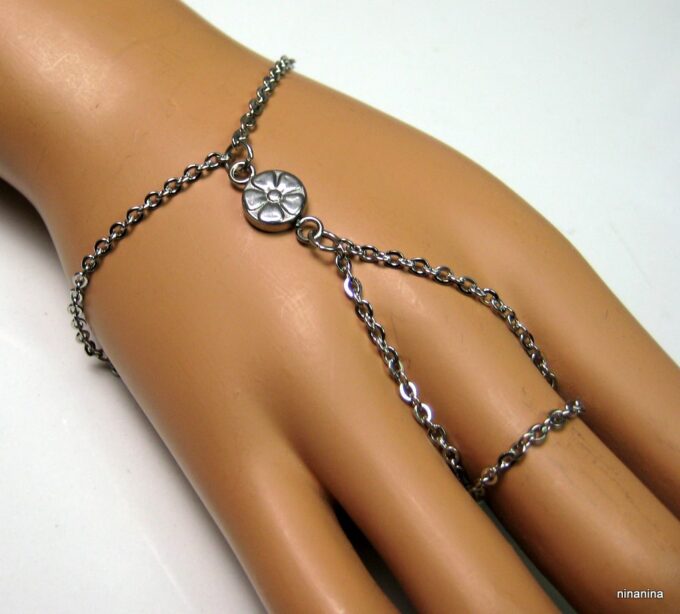 N3847a_bracelet_bague_fleur_acier_inoxydable