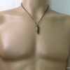 N3851f_collier_homme_balle_revolver_acier_noir