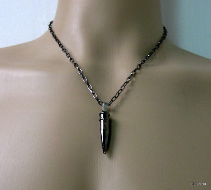 N3851g_collier_homme_balle_revolver_acier_noir