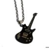 N3857f_Collier_homme_guitare_bass_noire_acier_inoxydable