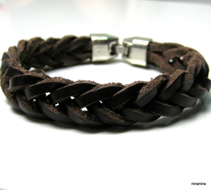 N3868h_bracelet_homme_cuir_tresse