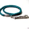 N3875a_bracelet_2_tours_coco_turquoise_pompon_argent