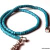 N3875d_Bracelet_wrap_2_tours_perles_coco_turquoise_et_pompon_metal_argente_-_Bijoux_en_ligne_NINANINA