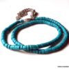 N3875k_Bracelet_wrap_2_tours_perles_coco_turquoise_et_pompon_metal_argente_-_Bijoux_en_ligne_NINANINA