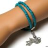 N3875r_bracelet_2_tours_coco_turquoise_pompon_argent