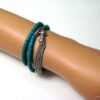 N3875w_bracelet_2_tours_coco_turquoise_pompon_argent