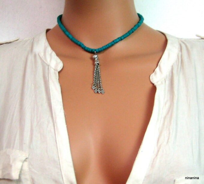 N3876e_collier_coco_turquoise_pompon_argent