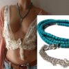 N3878a_bracelet_boheme_chic_femme_3_tours_coco_turquoise_pompon_argent_-_Bijoux_Bracelets_en_ligne_Ninanina