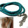 N3878b_bracelet_boheme_chic_femme_3_tours_coco_turquoise_pompon_argent_-_Bijoux_Bracelets_en_ligne_Ninanina