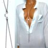 N3883d_Collier_femme_long_sautoir_chaine_boule_metal_bronze_perle_carree_ivoire_-_Bijoux_en_ligne_NINANINA