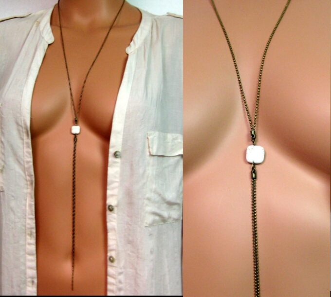N3883e_collier_long_chainette_boule_bronze