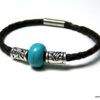 N3895_bracelet_cuir_tresse_et_turquoise