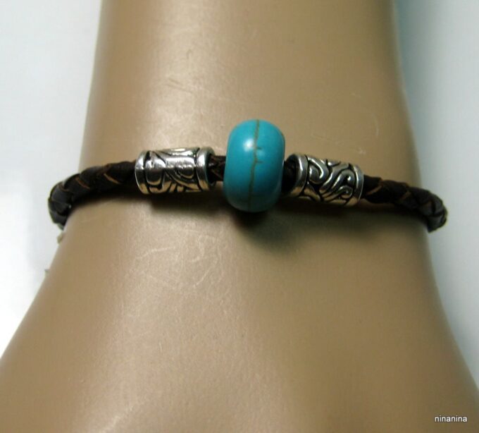 N3895d_bracelet_cuir_tresse_et_turquoise