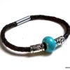 N3895ter_Bracelet_homme_cuir_tresse_rondelle_turquoise_tubes_metal_argente