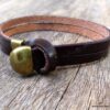 N3897d_Bracelet_homme_cuir_et_fermoir_metal_bronze_-_Bijoux_Bracelets_en_ligne_Ninanina