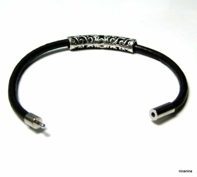 N3907d_bracelet_cuir_et_tube_metal_argent