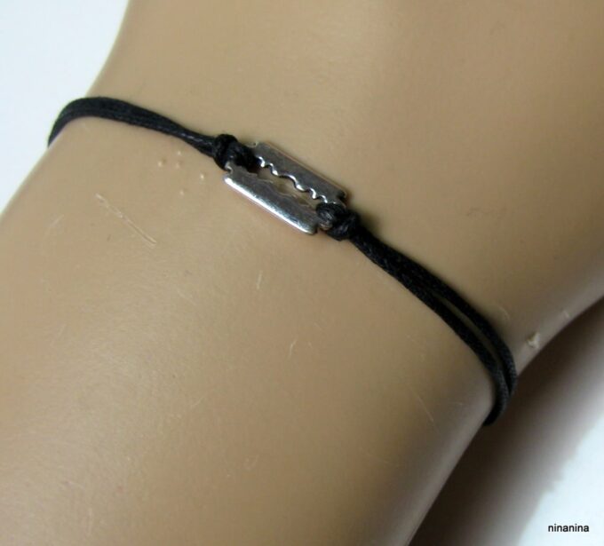 N3911F_bracelet_cordon_lame_de_rasoir_metal_argent