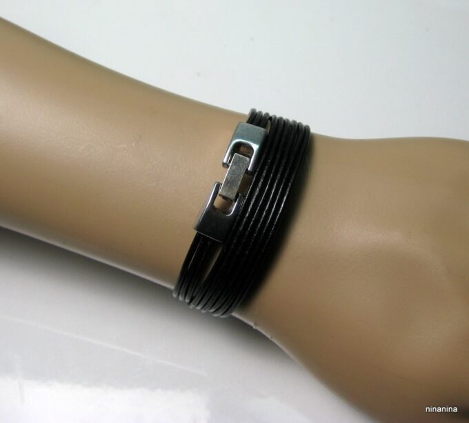 N3925a_bracelet_wrap_cordon_cuir_et_metal_argente