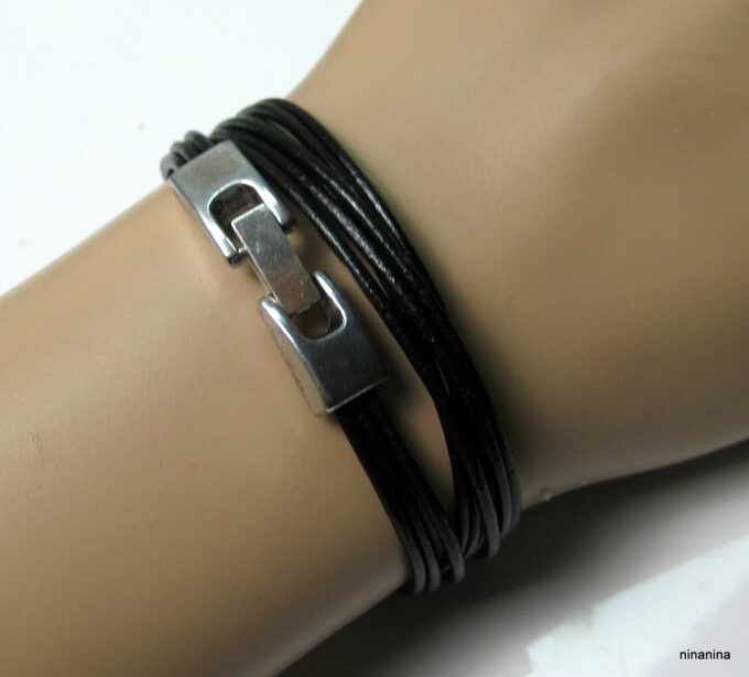 N3925e_bracelet_wrap_cordon_cuir_et_metal_argente