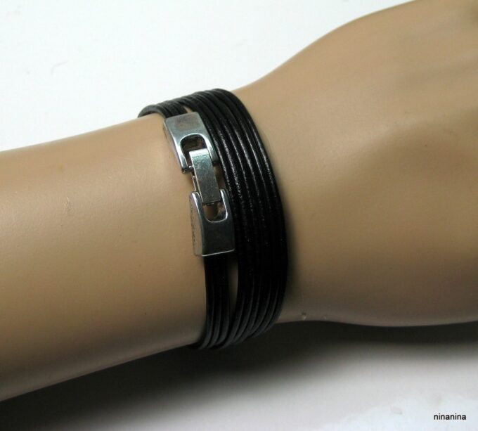 N3925f_bracelet_wrap_cordon_cuir_et_metal_argente