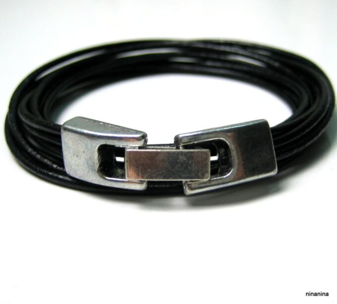 N3925l_bracelet_wrap_cordon_cuir_et_metal_argente