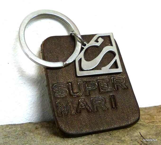 N3926terc_Porte-cle_cuir_homme_personnalise_super_mari